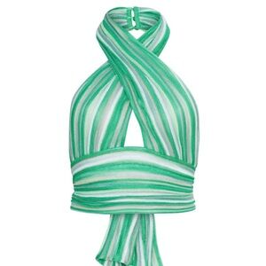 kukhareva LONDON Green Striped Women's top M good condition